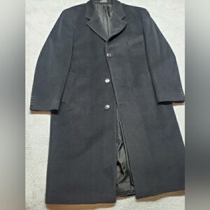 Lauren Ralph Lauren Classic Black Trench Coat for Men Size R46